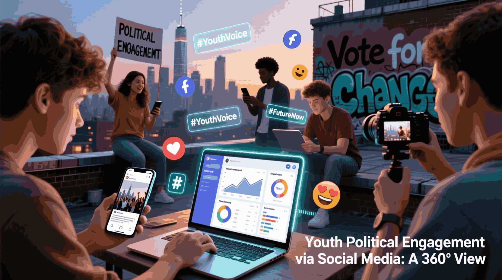 Youth Political Engagement via Social Media: A 360° View